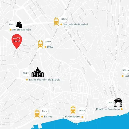 Campo De Ourique Deluxe Mid-term Apartamento *